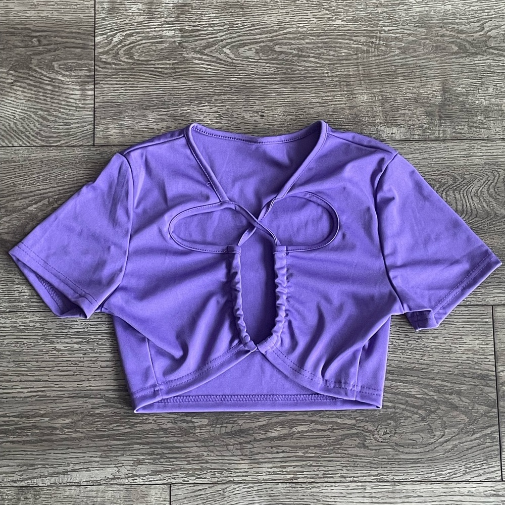 Purple crop top | One size
